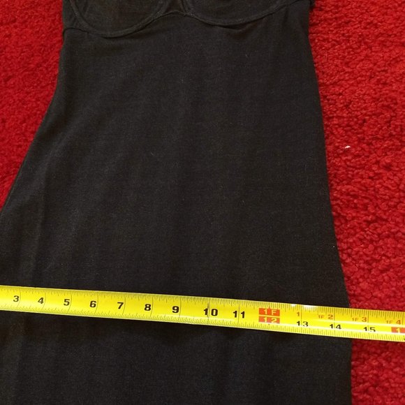 vintage 90s jersey knit maxi body con slip dress - Picture 12 of 15